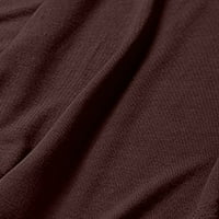 Bluze za žene odjevene ležerne nepravilne rum sakrij trbušne čvrste boje majice kratki rukavi okrugli vrat protočni