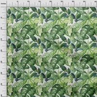 Oneoone pamuk letio je zelenom tkaninom tropska haljina materijal tkanina tkanina tkanina tkanina po dvorištu