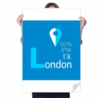 London Geography koordinira za ukrašavanje naljepnica za naljepnice plakat playbill tapeta prozor naljepnica