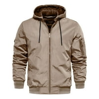 Adviicd jakne za muškarce zimske radne jakne za muškarce muške modno jednostavno tanko fit solid u boji Dekoracija