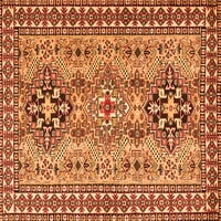 Tradicionalni tepisi u perzijskoj narančastoj boji, kvadratni 8 stopa