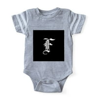 CafePress - Gotička nogometni odijelo s inicijalima F - Slatka za novorođenčad