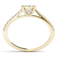 Imperial 1 2CT TDW Diamond 10k Anglagement Ring sa žutim zlatom
