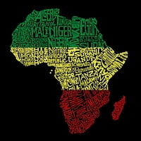 Majica s natpisom pop art za dječake-afričke zemlje