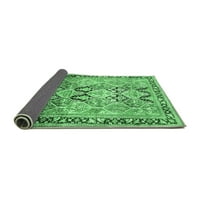 Tradicionalni perzijski smaragdno zeleni tepisi za prostore tvrtke, 4'kvadrat