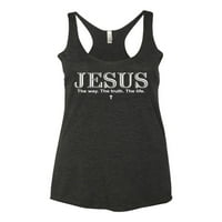 Divlji Bobbi Isus je na putu. stvarno. Inspirirajuća Ženska majica bez rukava, Vintage Crna, mala