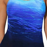 Ženski kupaći kostimi tiskani suspender jednostruki u vratu bez rukava za žene za žene