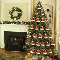 Božićni inicijal s crvenim šeširom ukrasi za božićno drvce personalizirana božićna slova Uradi Sam ukrasi hiroviti
