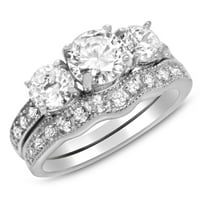 Set vjenčanih prstenova za njega i nju, isti vjenčani prstenovi za njega i nju
