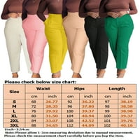 Ženske hlače u donjem dijelu, hlače visokog struka, ravne hlače za odmor, plaža, jednobojna, džepna bijela, 2