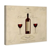 Wynwood Studio Pijeva i alkoholna pića Zidna umjetnička platna Otisci 'Sai - Chianti Classico' vino - crveno,