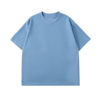 Majice, Košulje za muškarce, ljetna obična tkanina, jednostavna ležerna majica s kratkim rukavima