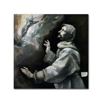 Zaštitni znak likovna umjetnost 'Sveti Francis Primio platneno umjetnost stigmata' El Greco