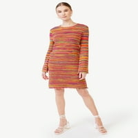 Scoop ženska svemirska boja kukičana haljina