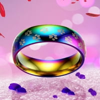 Nakit prstenovi Modni šareni prsten od titanovog čelika vjenčani prsten za par nakit pokloni
