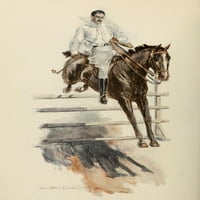 Scribnerov tisak plakata za skakanje konja Howard Chandler Christy