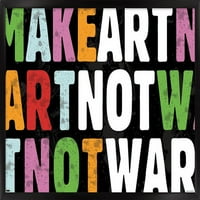 Erin Clark - zidni poster stvara umjetnost, a ne rat, 14.725 22.375