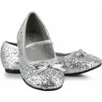 Sjajne srebrne balerinke cipele za žene, dodatak za kostim za Noć vještica za odrasle