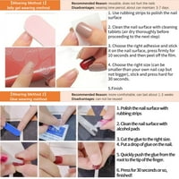 Kisor pritisnite na noktima srednji dizajn, lažni nokti bistre i ljepilo na noktima postavljeni s ljepljivim karticama