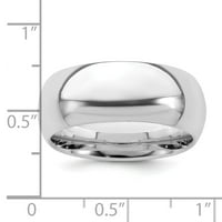 Udobni muški prsten od sterling srebra jednostavan klasični zaručnički prsten veličine 7