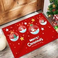 Kućni tepih Božićni tepih super upijajući kuhinjski tepih od mikrovlakana neklizajući, perivi u stroju Božićni
