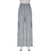 Eashery Womens Capri hlače povremene hlače plus veličine teretni hlača casual pamučni i posteljina ženske teretne