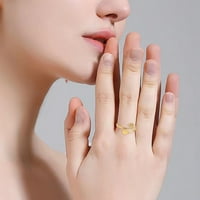 Prstenovi od nehrđajućeg čelika za muškarce i žene mojoj unuci prsten s inicijalom srca prsten sa slovom srca