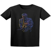 Majica jazz saksofonista jarkih boja za muškarce - slika iz mumbo-a, Muška Veličina 3 mumbo-mumbo