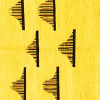 Moderni pravokutni tepisi za sobe u jednobojnoj žutoj boji, 2' 3'