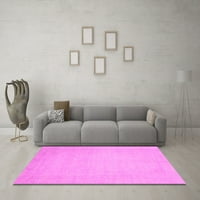 Moderne pravokutne apstraktne ružičaste prostirke za prostore tvrtke, 7' 10'