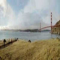 Panorama mosta Golden Gate-ispis plakata Alana Blaustaina