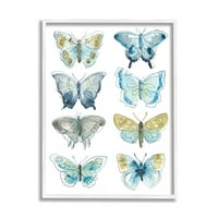 Apstraktni uzorci krila leptira, nacrtani linearnim insektima, 14, dizajn June Erike Vess
