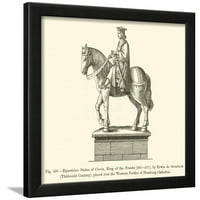 Konjički kip Clovisa, kralja Franaka 465511, uokvireni zidni otisak, prodaje tvrtka Art.Com