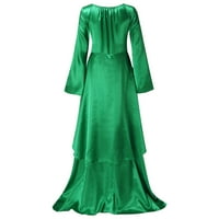 Maxi haljina za žene retro gotička haljina haljina dugi rukav čipkana večernja zabava maturalna haljina za djecu