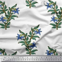 Soimoi Rayon tkanina Listovi i cvjetni blok otisak šivaće tkanine široko