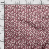 Oneoone poliester spande ružičaste tkanine cvjetni cvjetovi prekrivači za tiskanje tkanine za šivanje po dvorištu