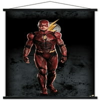 Strip film-Justice League-Flash plakat na zidu s magnetskim okvirom, 22.375 34