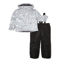 Iceburg Boys Midway Camo jakna i snježna bib set, veličine 4-18