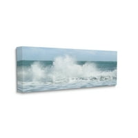 Stupell oceanski valovi srušeni pejzažni pejzažni pejzažni pejzažni fotografski galerija omotana platno print