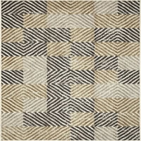Mohawk Home baština Nakoda Neutralna prijelazna geometrijska tiskana prostirka, 7'6 x10 ', tan i smeđa