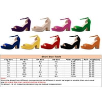 Crocowalk ženske cipele s platformom visoke pete sandala sandale sa sandalama sa sandalama dame radne pete modne