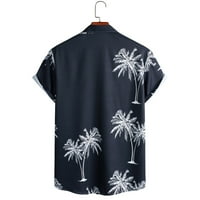 Yubnlvae majice za muškarce, muške proljetne i ljetne majice tiskana casual rever velika veličina plaža gornji