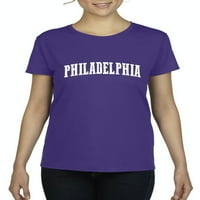 - Ženska majica Kratki rukav, do žena veličine 3xl - Philadelphia Pennsylvania