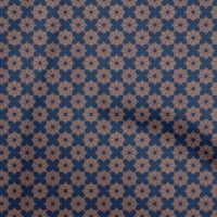 Tamnoplava jednobojna rajonska Tkanina azijske cvjetne pločice materijal za šivanje tiskana tkanina širine dvorišta
