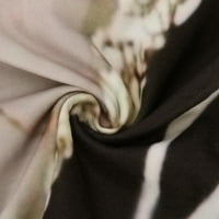 Svečana maxi haljina za žensku odjeću pod ljetnim klirensom a-line dugi kratki rukav kaki s