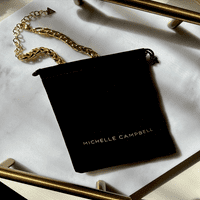 Michelle Campbell nakit za žensku ogrlicu za globalnu orbitu, mesing s 14K žutim zlatom