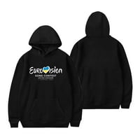 Hoodie za natjecanje u pjesmi Eurovizija, trendi Duksevi za muškarce i žene, hoodie u uličnom stilu s kapuljačom