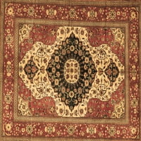 Tradicionalni tepisi u perzijskoj smeđoj boji, kvadrat 4 inča