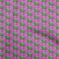 Oneoone pamuk letio je ružičastom tkaninom kalamkari diy odjeća za prešivanje tkanina tkanina tkanina po dvorištu