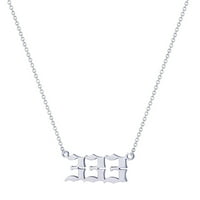 Ogrlica s anđeoskim brojem a, nježni privjesak s vražjim brojem, ženske ogrlice, poklon za maturu